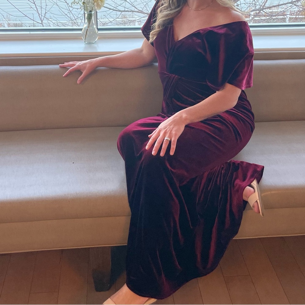 Revelry Burgundy Velvet Dress